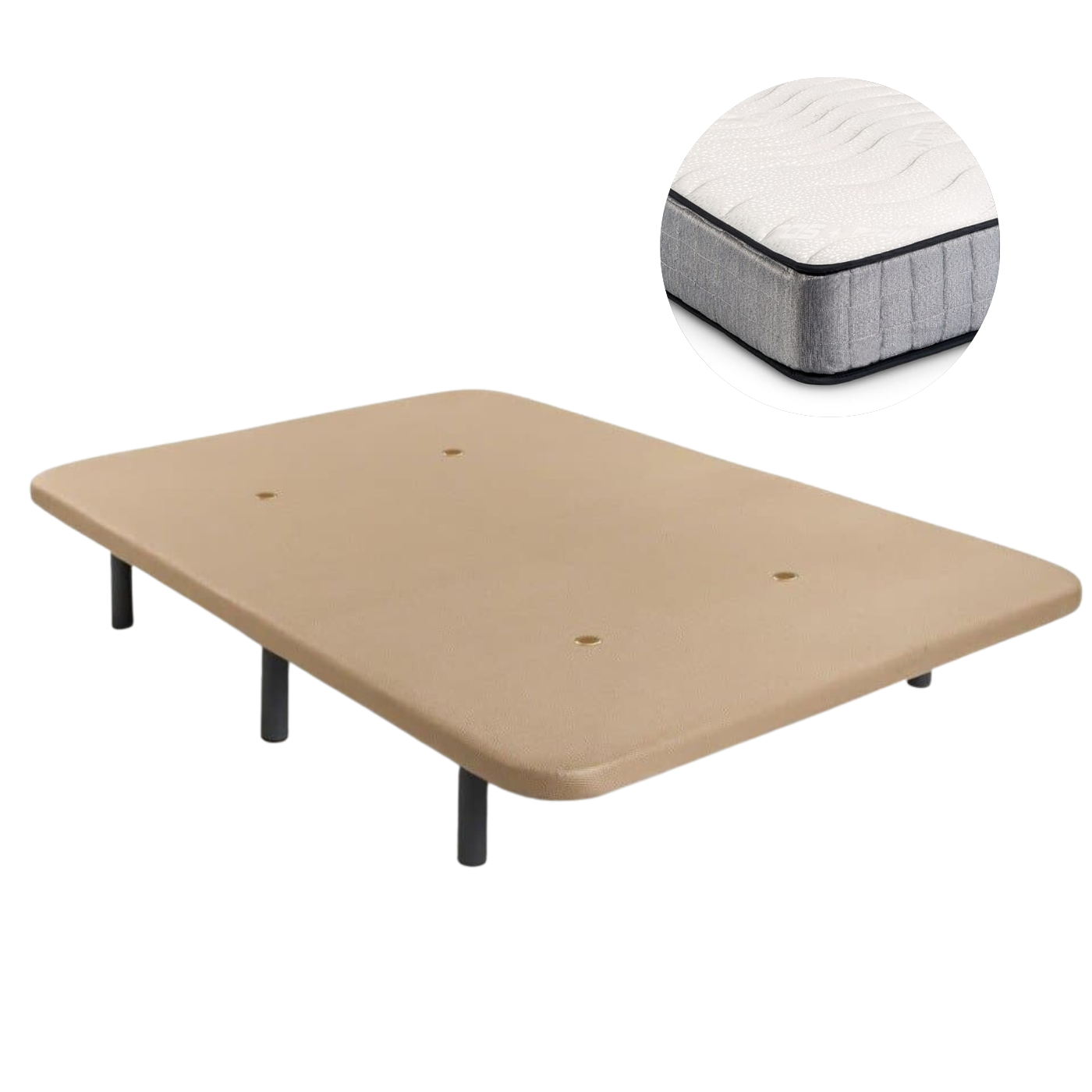 Pack Base Pharma et Matelas Viscoélastique | BLANC