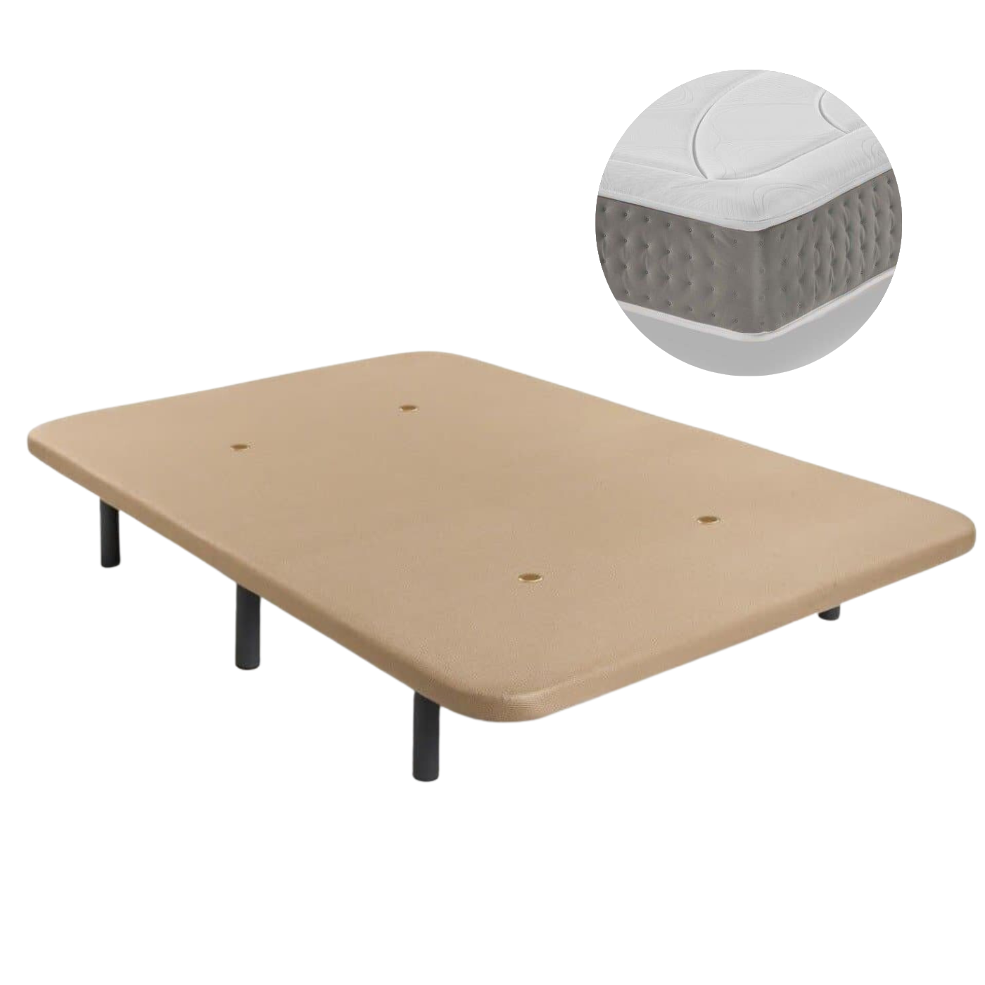 Upholstered Base and Ergo-Relax Plus Mattress Pack