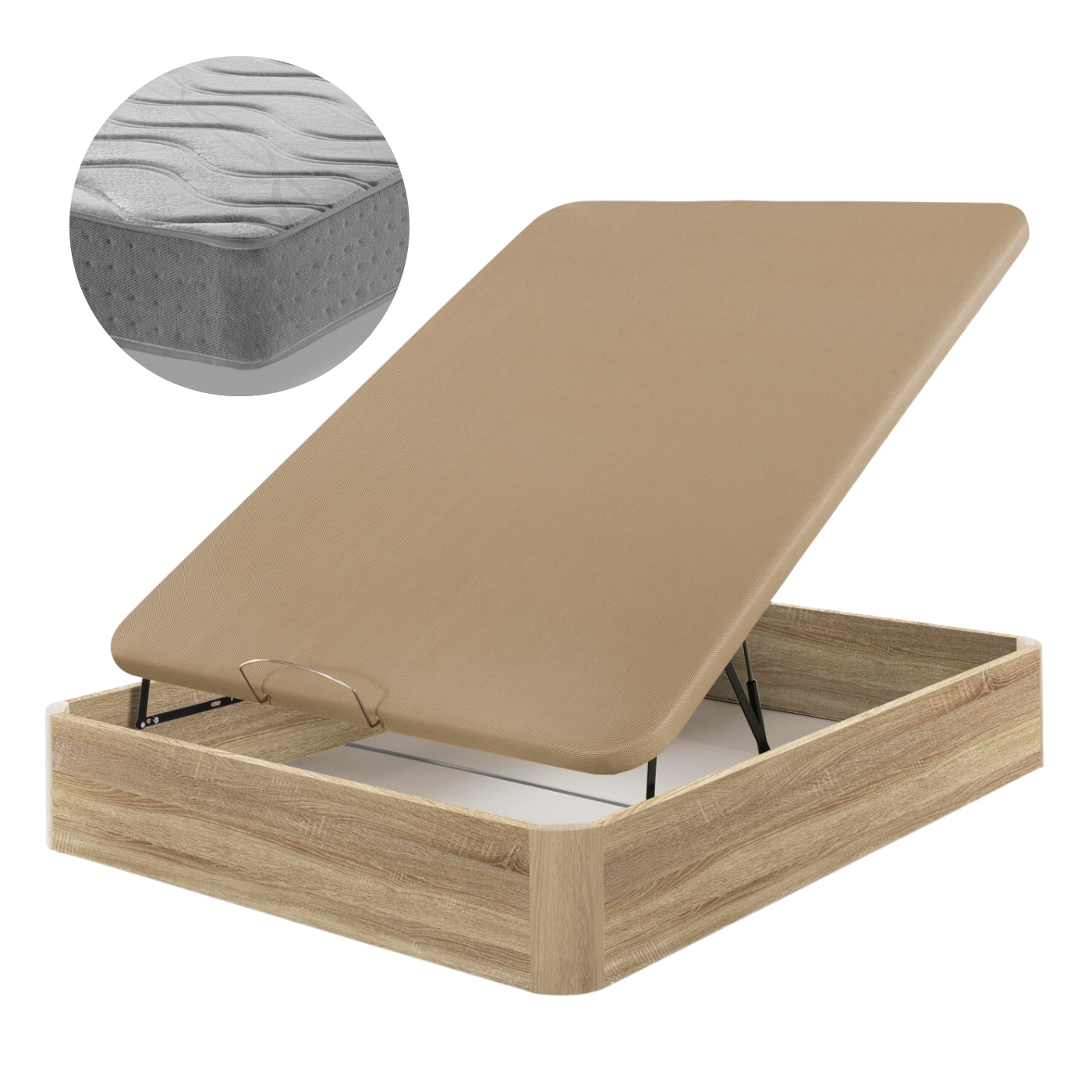 Pack canapé et matelas en bois Génération Z | BLANC