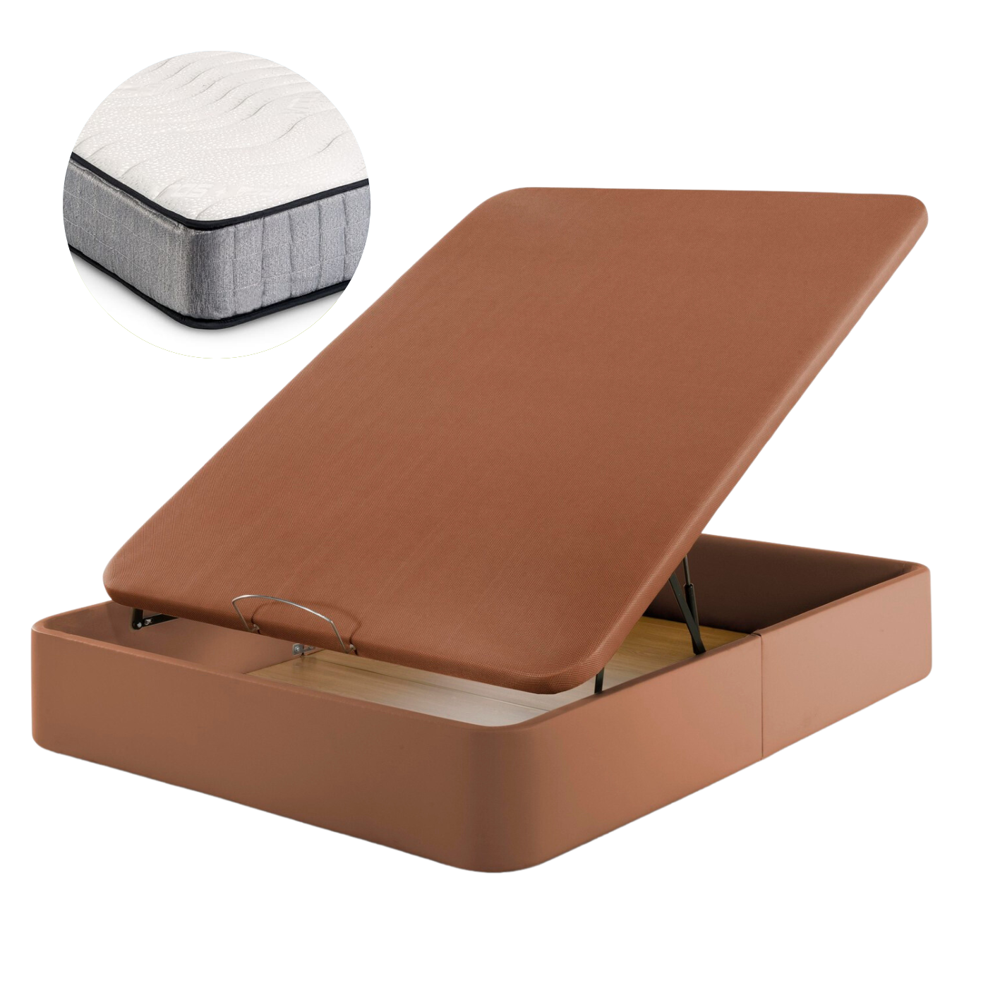 Pack of Faux Leather Canapé and Pharma Therapy Mattress