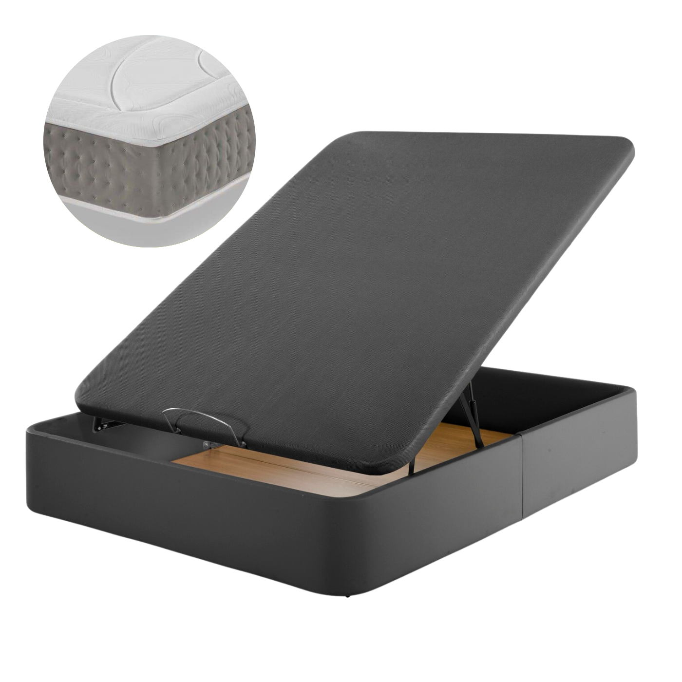 Pack of Leatherette Canapé and Ergo-Relax Plus Mattress