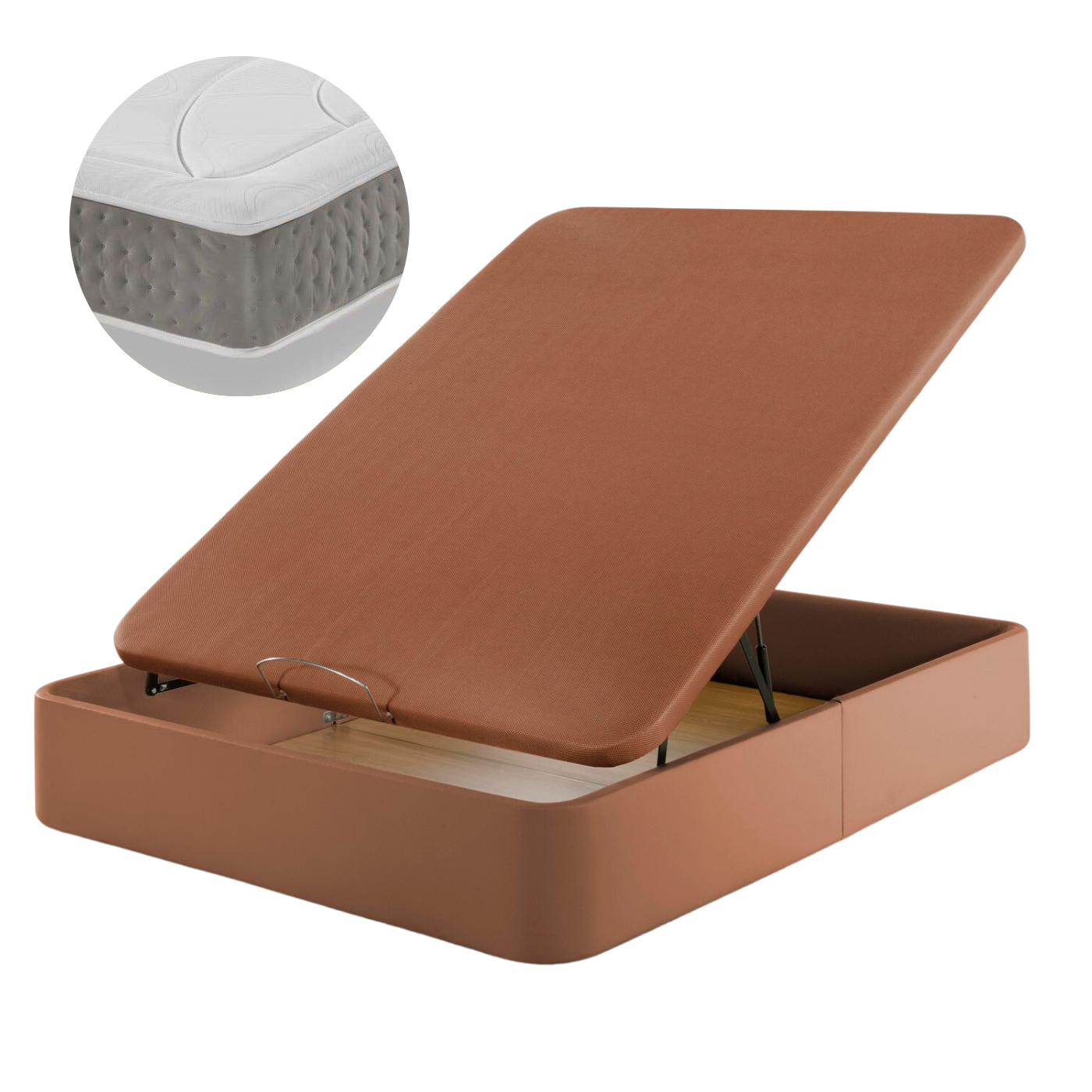 Pack of Leatherette Canapé and Ergo-Relax Plus Mattress