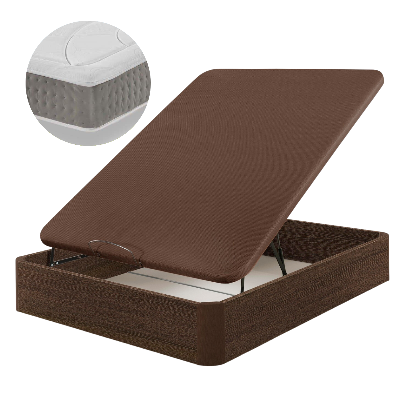 Wooden Canapé and Ergo-Relax Plus Mattress Pack